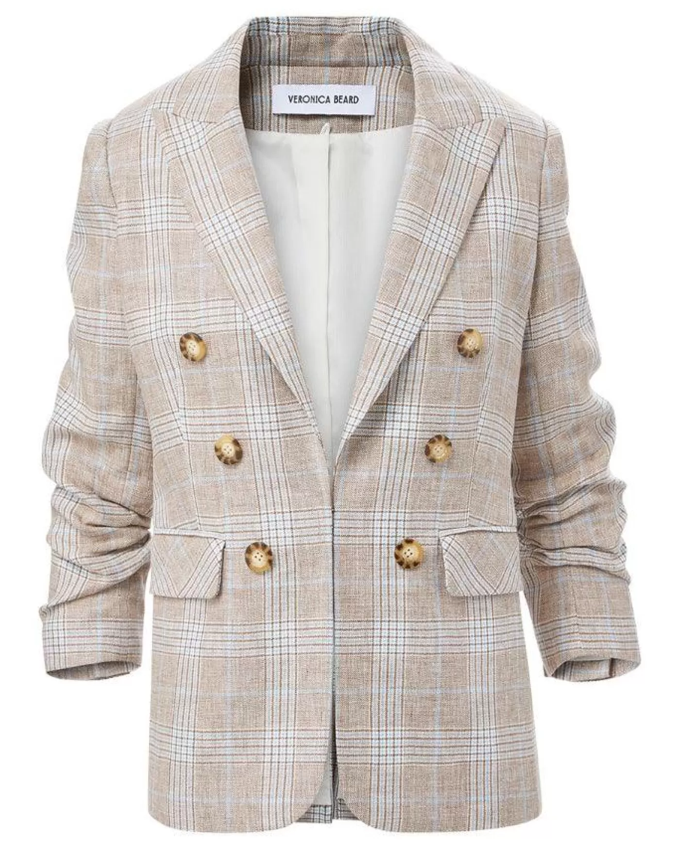 Veronica Beard Beacon Plaid Dickey Jacket KHAKIMULTI Shop