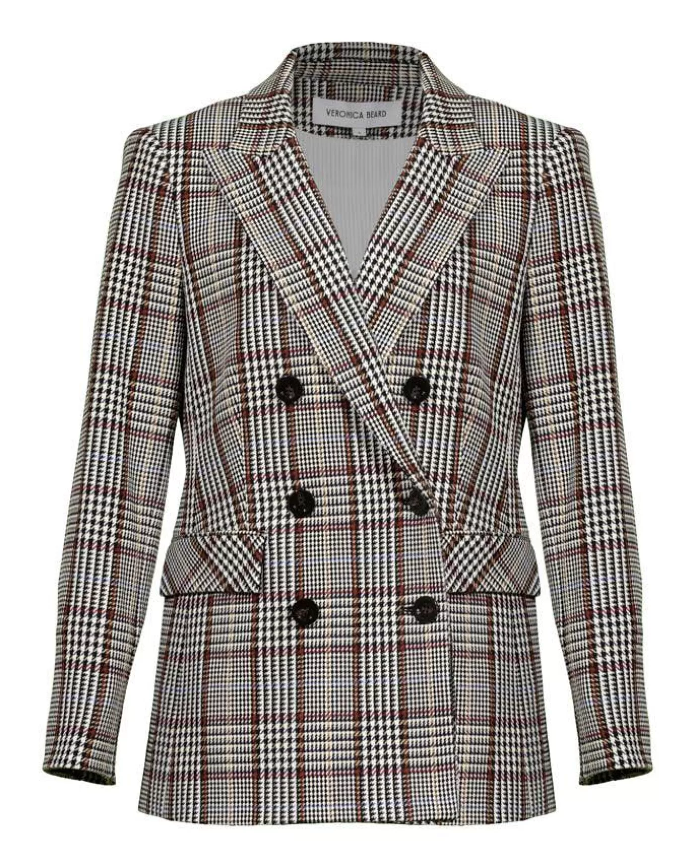 Veronica Beard Ellette Plaid Dickey Jacket BLACKMULTI Flash Sale