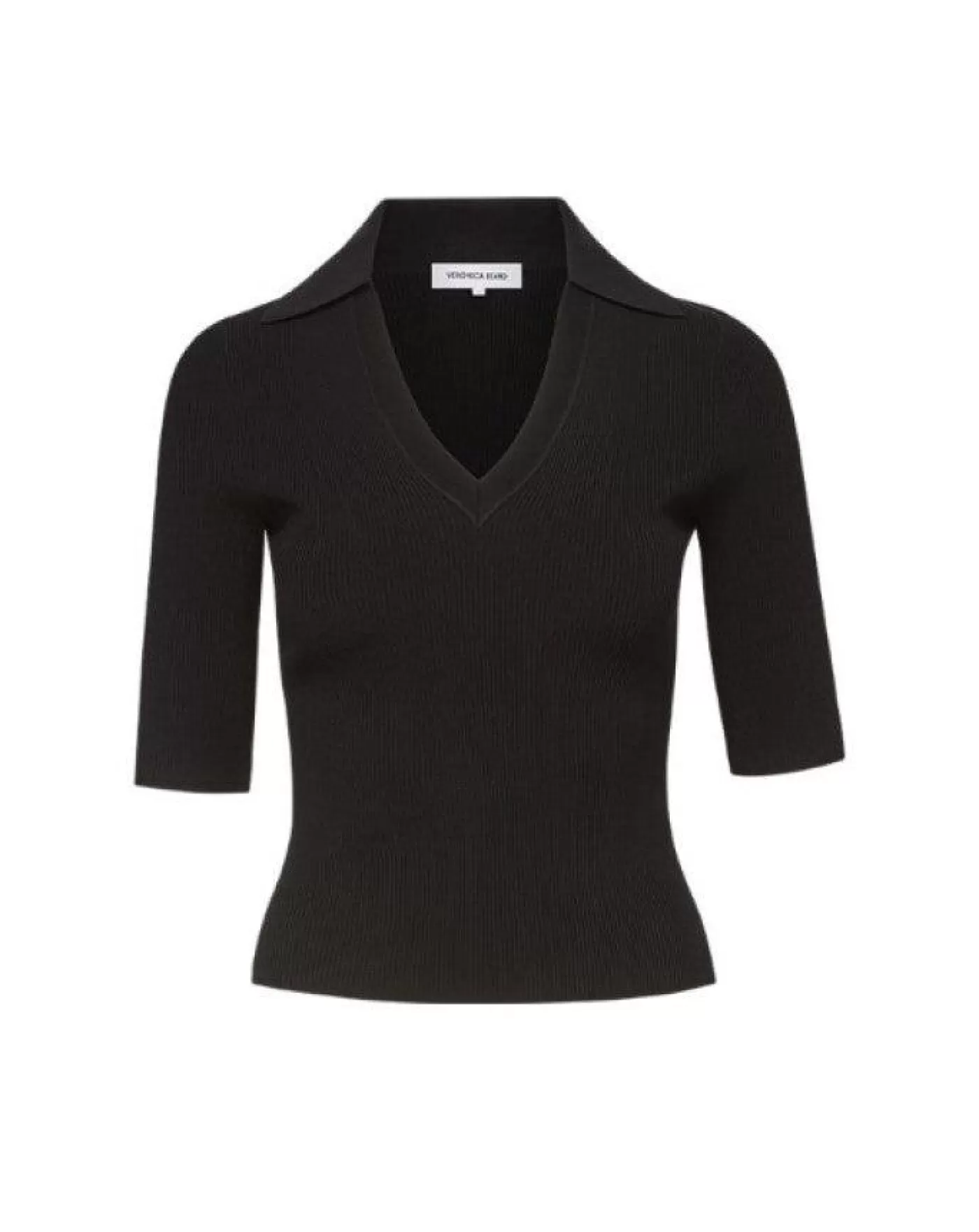 Veronica Beard Emily Polo Top BLACK Store