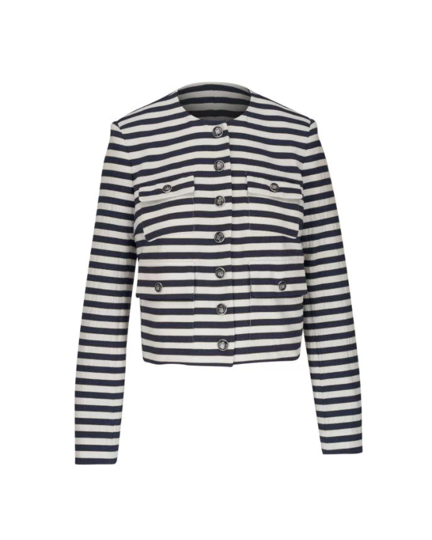 Veronica Beard Isa Stripe Jacket NavyMulti Discount