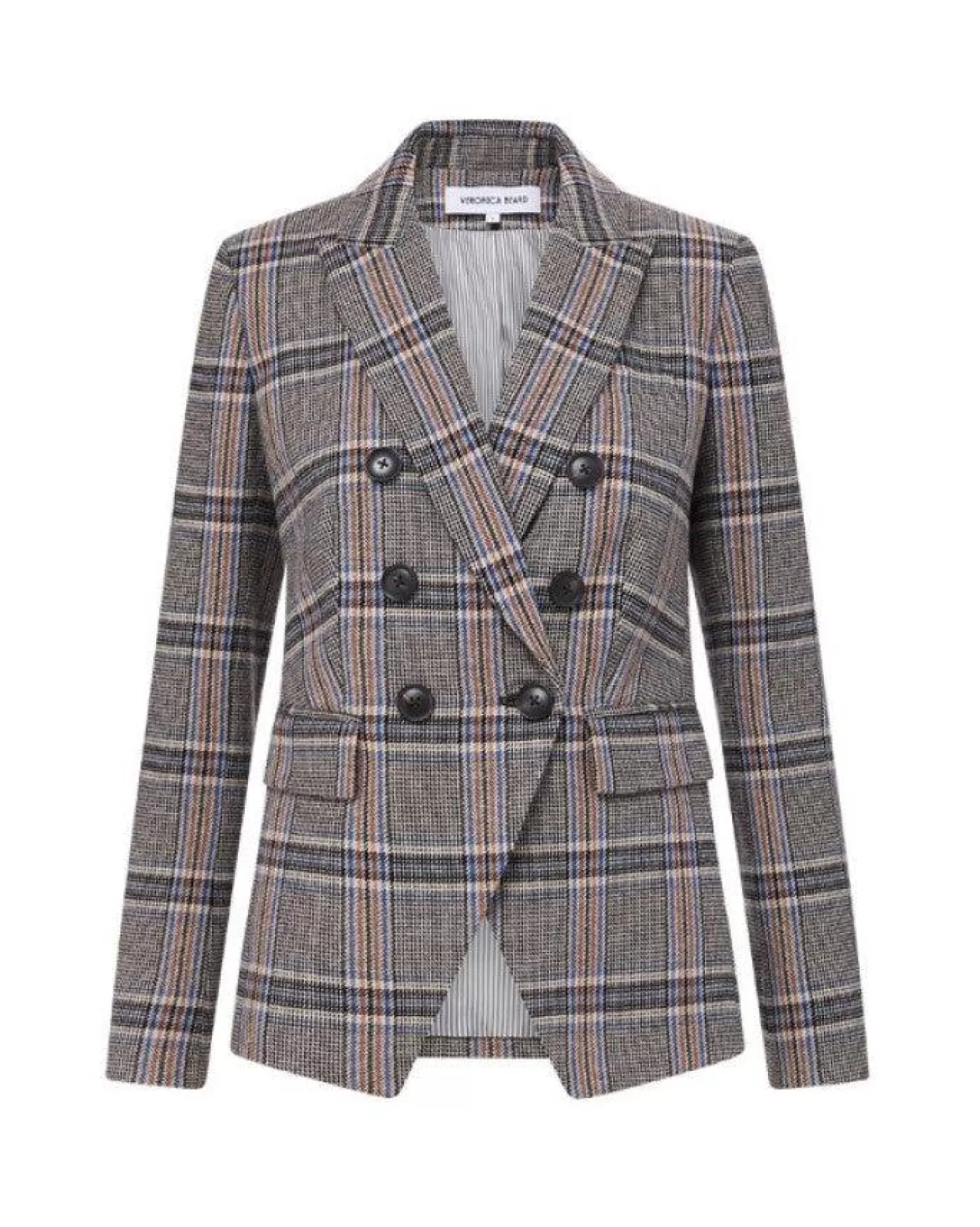 Veronica Beard Miller Multicolor Plaid Dickey Jacket BLACKMULTI Online