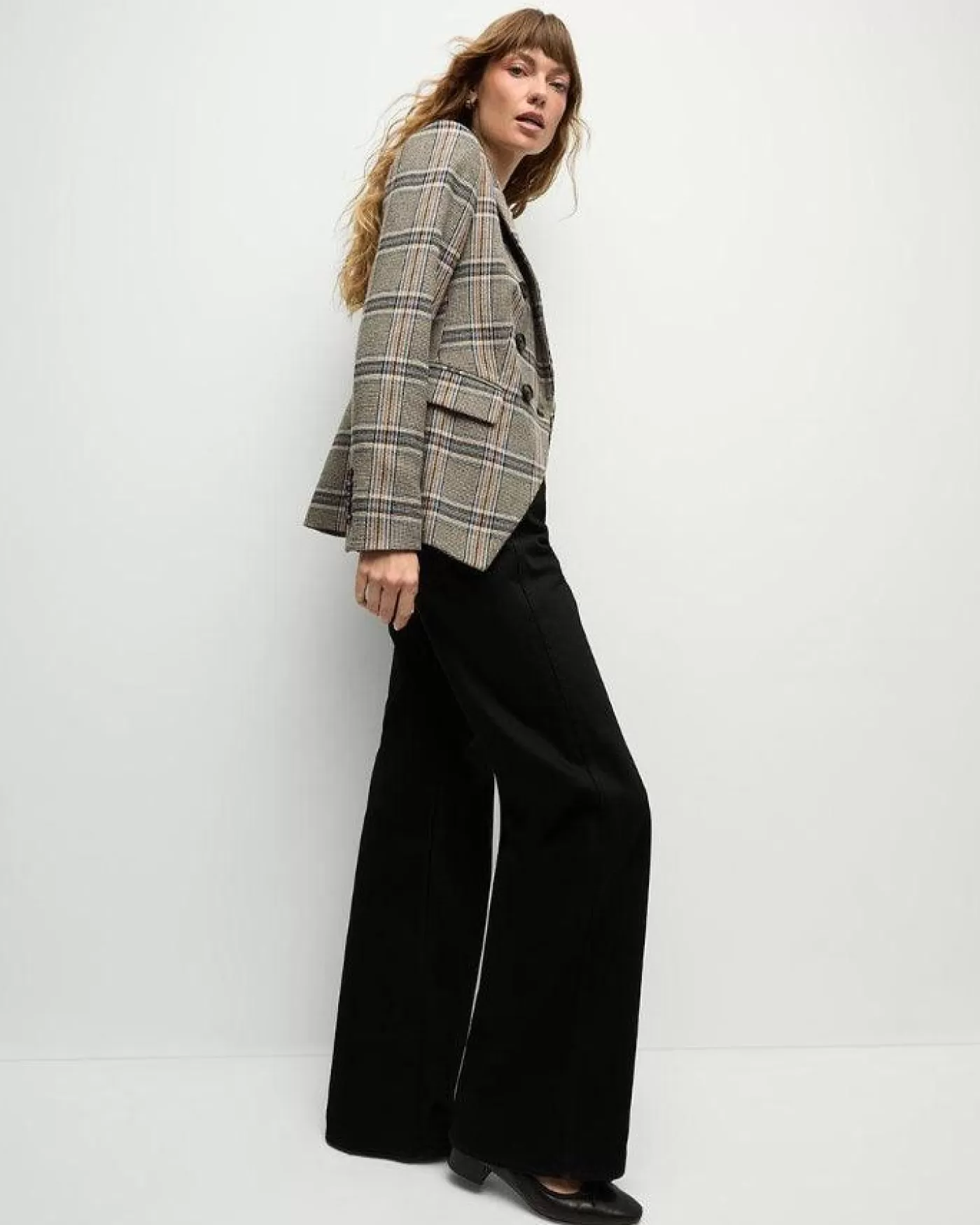 Veronica Beard Miller Multicolor Plaid Dickey Jacket BLACKMULTI Online