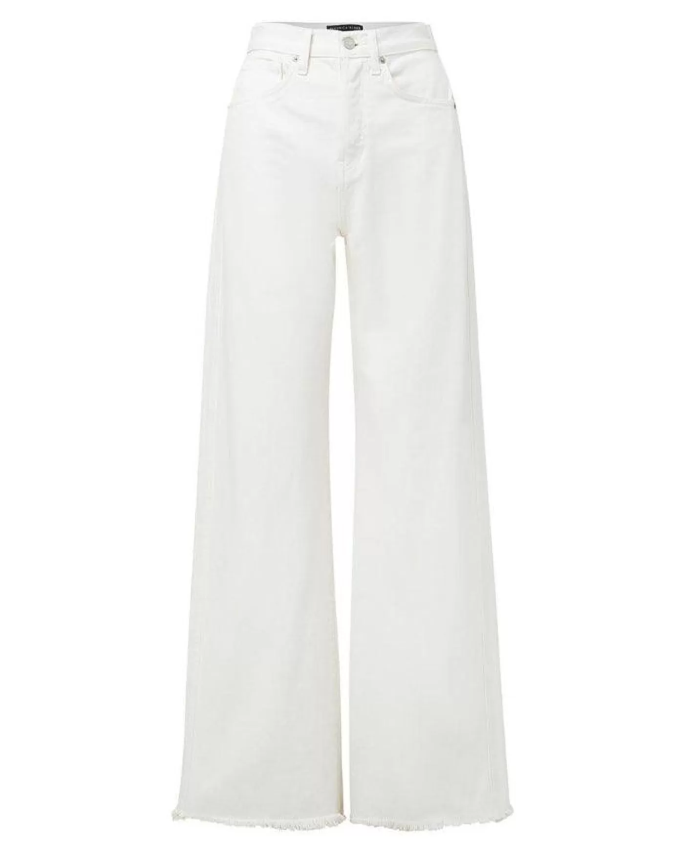 Veronica Beard Taylor High Rise Wide Leg Jeans Ecru Online